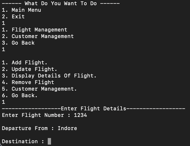 Flight Management System